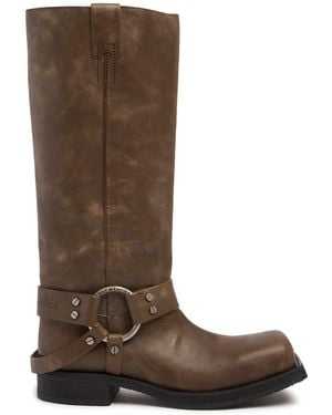 Acne Studios 40mm Balius Leather Tall Boots - Brown