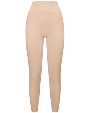 ANDREADAMO Ribbed Jersey Stirrup leggings - Natural