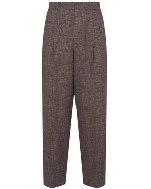 The Row Herren Hose Aus Leinen Und Seide „Silas“ - Grau