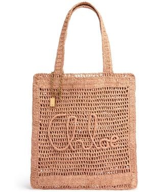 Chloé Summer Banana Crochet Tote Bag - マルチカラー