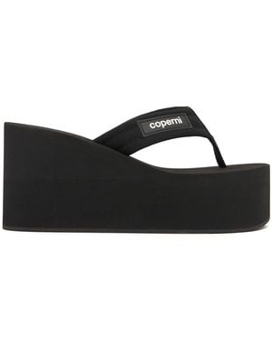 Coperni 100Mm Logo Platform Flip-Flops - Black