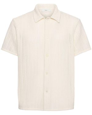 DUNST Unisex クロシェシャツ - ホワイト