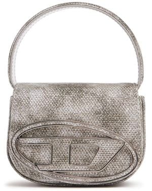 DIESEL Xs 1dr Crystals Top Handle Bag - Grau