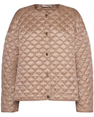 Max Mara Luci キルテッドパファージャケット - ブラウン