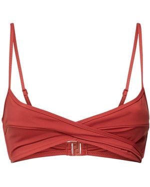 Tropic of C Infinity Recycled Tech Bikini Top - Red