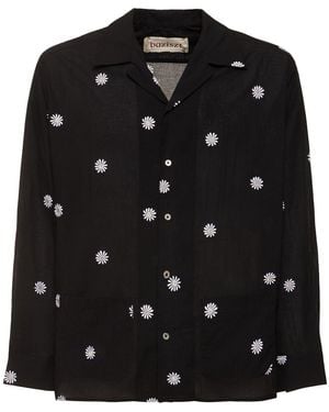 BAZISZT Snow Beaded Cotton Shirt - Black