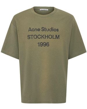 Acne Studios Exford 1996 S/s Cotton Jersey T-shirt - グリーン