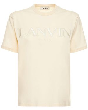 Lanvin コットンジャージーtシャツ - ナチュラル