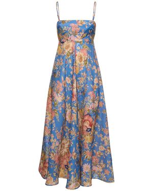 Zimmermann August リネンドレス - ブルー