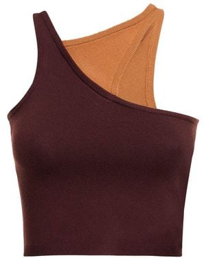 Nagnata Retro Crop Tank Top - Purple
