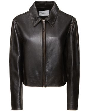 Low Classic Leather Jacket - Schwarz