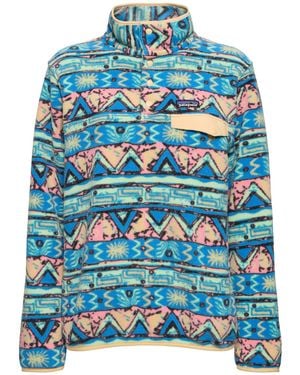 Patagonia Leichter Pullover "synchilla Snap-t" - Blau
