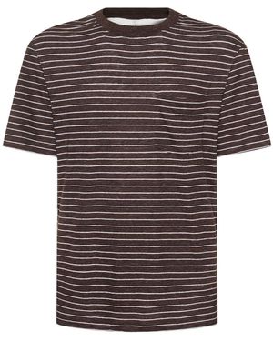 Brunello Cucinelli リネンtシャツ - マルチカラー