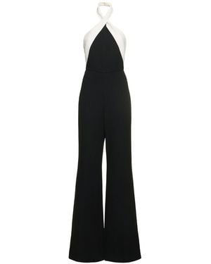Roland Mouret Schwerer Cady-jumpsuit Mit Neckholder - Schwarz