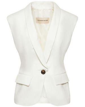 Alexandre Vauthier Weste Aus Couture-twill - Weiß