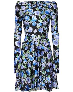 Philosophy Di Lorenzo Serafini Langes Kleid Aus Lycra - Blau