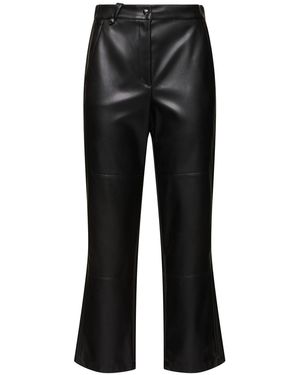 Max Mara Kunstlederhose "struzzo" - Schwarz