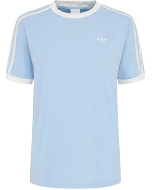 adidas Originals Damen T-Shirt Mit 3 Streifen - Blau