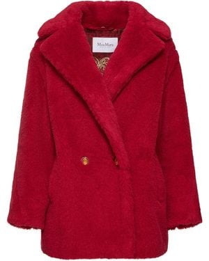 Max Mara Plüschmantel "cuba" - Rot