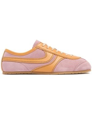 Dries Van Noten Damen Sneakers Aus Wildleder - Pink