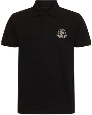 Moncler Cny コットンピケポロ - ブラック