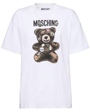 Moschino コットンポプリンtシャツ - ホワイト