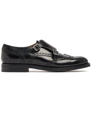 Church's Lana R Leather Monk Shoes - Black