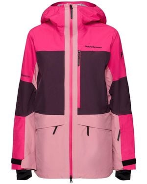 Peak Performance Gravity 3L Gore-Tex Ski Shell Jacket - Pink
