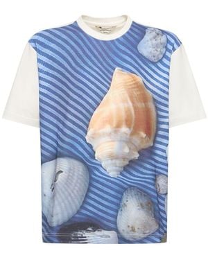 AFTER PRAY Coast Print T-shirt - Blue