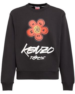 KENZO Herren Sweatshirt Aus Baumwolle „Kenzo Futura“ - Grau