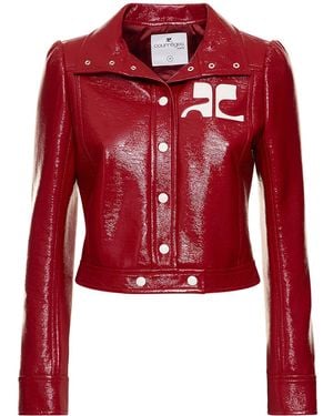 Courreges ビニールジャケット - レッド