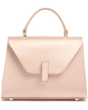 Valextra Micro Iside サテントップハンドルバッグ - ピンク