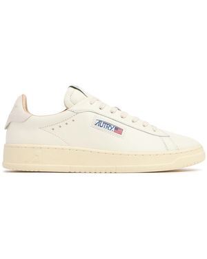 Autry Leather Low-Top Trainers - Natural