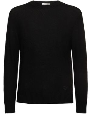 Jil Sander Herren Pullover Aus Wollmischung - Schwarz