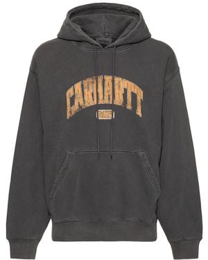 Carhartt Herren Hoodie Aus Baumwollmischung Mit Druck - Grau