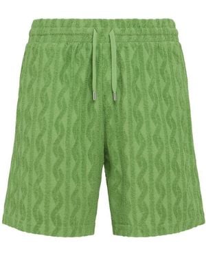 Frescobol Carioca Herren Shorts Aus Terryjacquard „Augusto“ - Grün