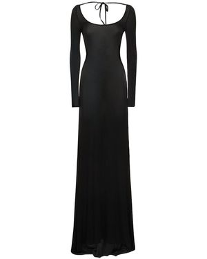 ワンピース GIUSEPPE DI MORABITO Black Jersey Dress with Chain Detail Giuseppe di Morabito Dress Woman In Black Silk | italist