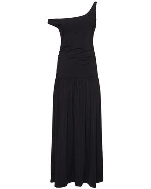 Rohe Damen Off-Shoulder Light Nylon Scuba Dress - Schwarz