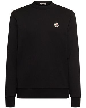 Moncler コットンスウェットシャツ - ブラック