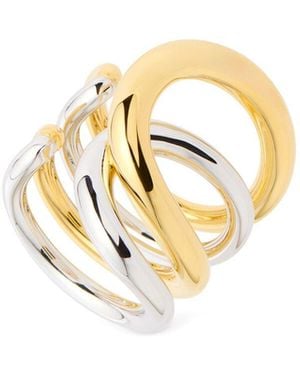Charlotte Chesnais Emaille- Und Silberring "bague Daisy" - Mettallic
