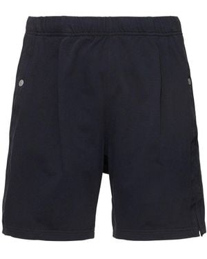 Stone Island Cotton Sweat Shorts - Blue