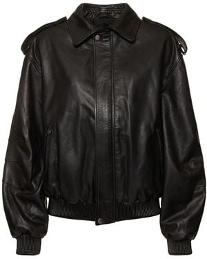 Manokhi Daya Leather Jacket - Black