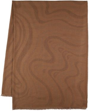 Max Mara Pirania シルクブレンドストール - ブラウン
