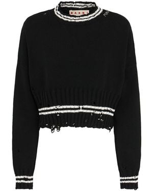 Marni Knit Crewneck Jumper - Black