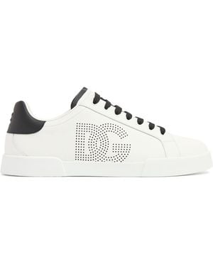 Dolce & Gabbana Herren Ledersneakers - Weiß