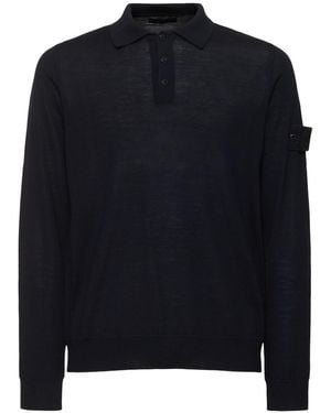 Stone Island Ghost Polo Neck Jumper - Blue