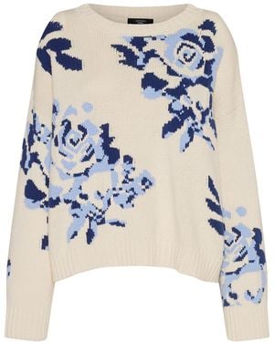 Weekend by Maxmara Fabian Cotton Blend Sweater - Blau