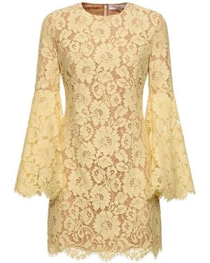 Michael Kors Kurzärmeliges Minikleid Aus Spitze - Mettallic