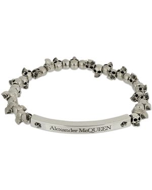 McQueen Skull Bracelet - メタリック