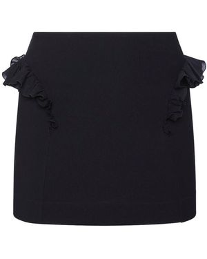 Nensi Dojaka ビスコースジャージーミニスカート - ブルー